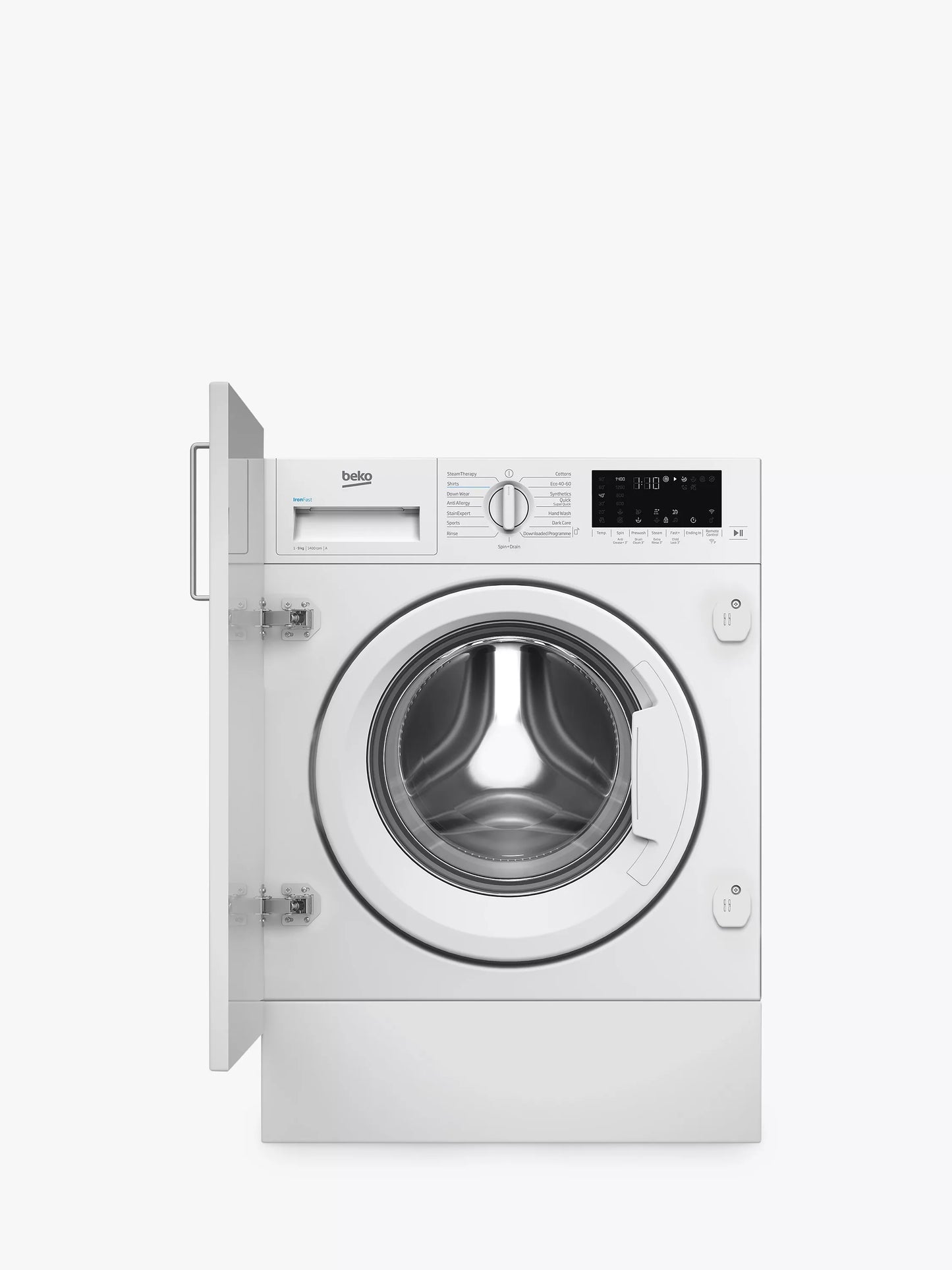 Refurbished Beko WTIK94121F 9kg 1400RPM Integrated Washing Machine - White