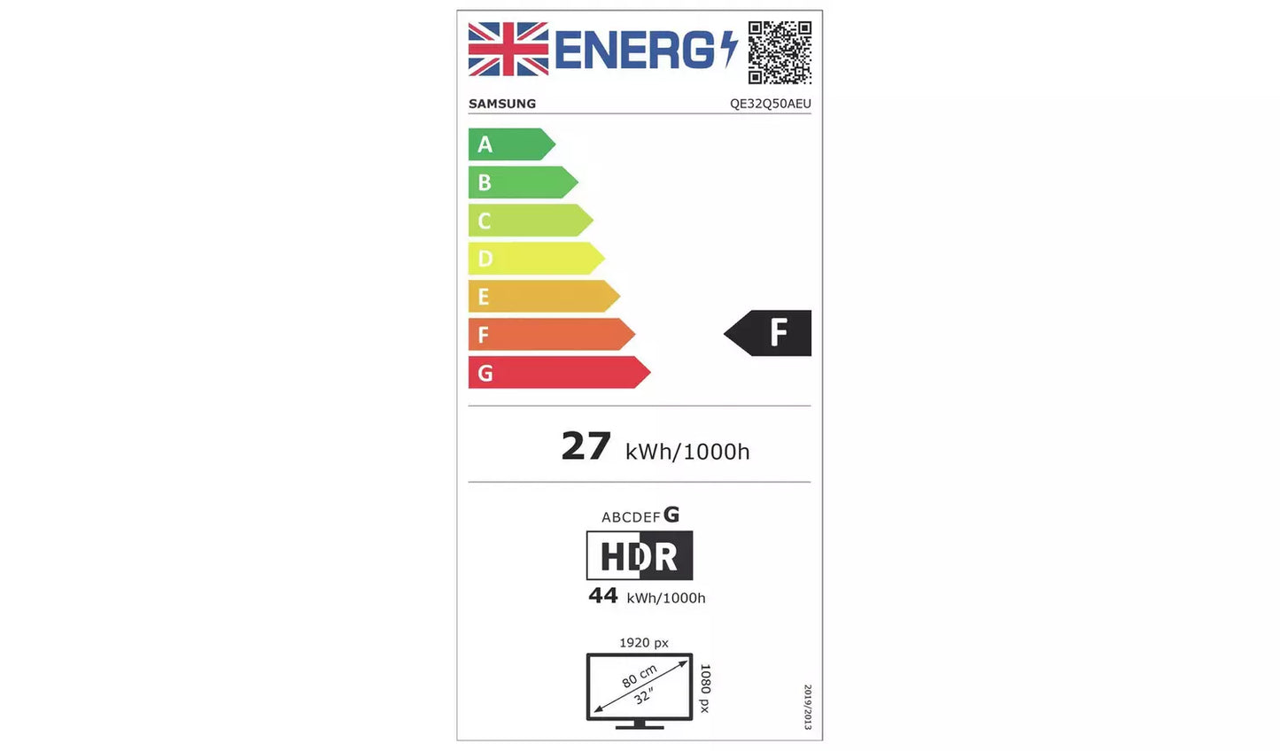 Refurbished Samsung QE32Q50AEU 32" FHD QLED Smart TV Plus Freesat HD