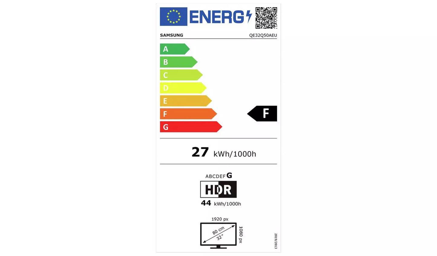 Refurbished Samsung QE32Q50AEU 32" FHD QLED Smart TV Plus Freesat HD