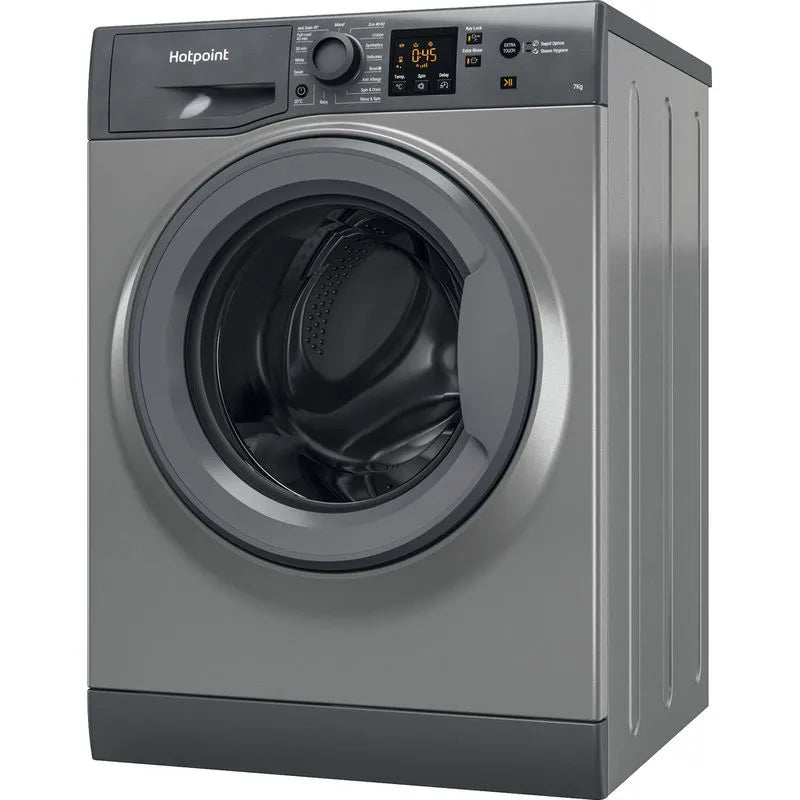Refurbished Hotpoint NSWM743U GG 7Kg 1400RPM Washing Machine – Graphite