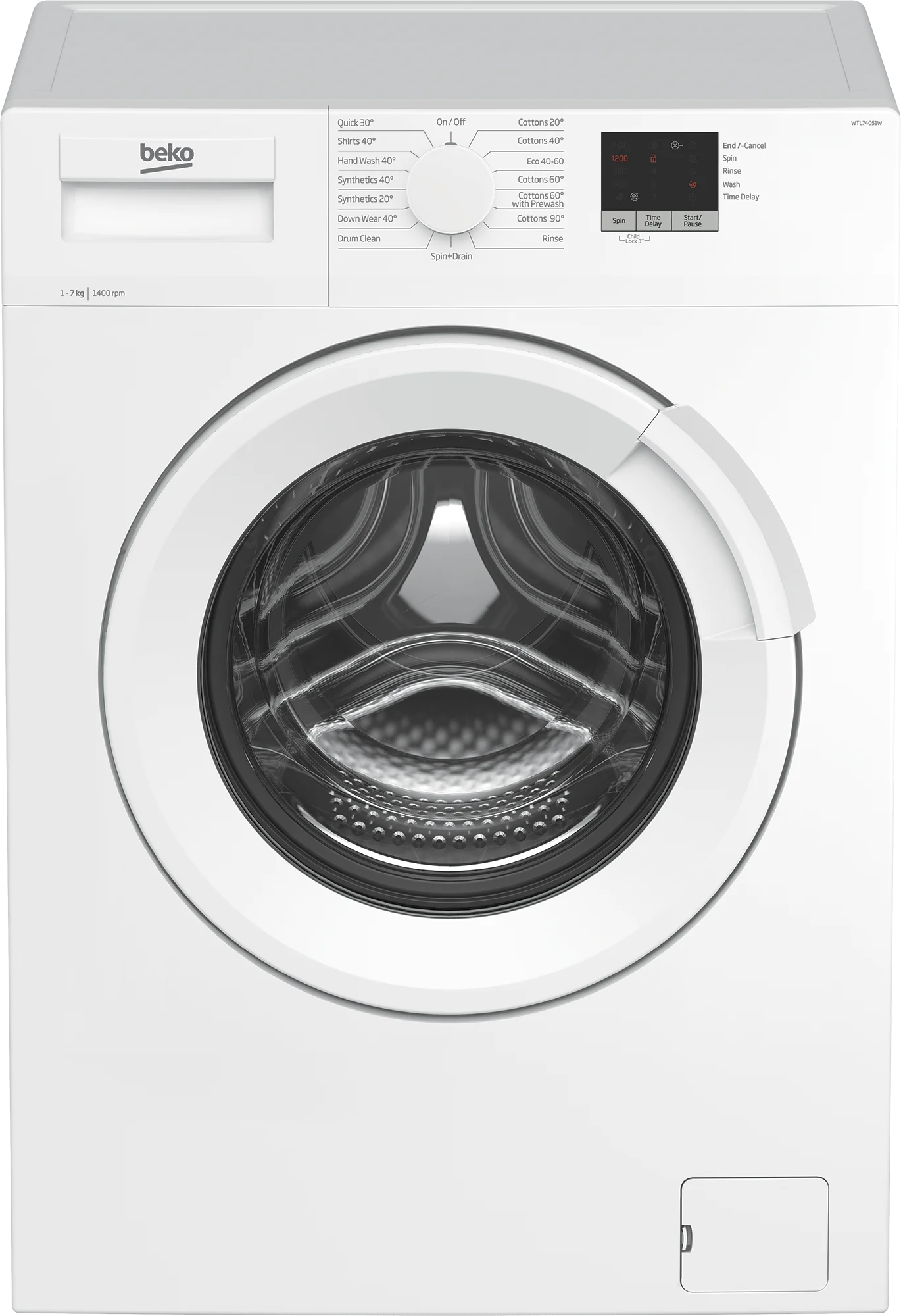 Refurbished Beko WTL74051W 7Kg 1400RPM Washing Machine – White