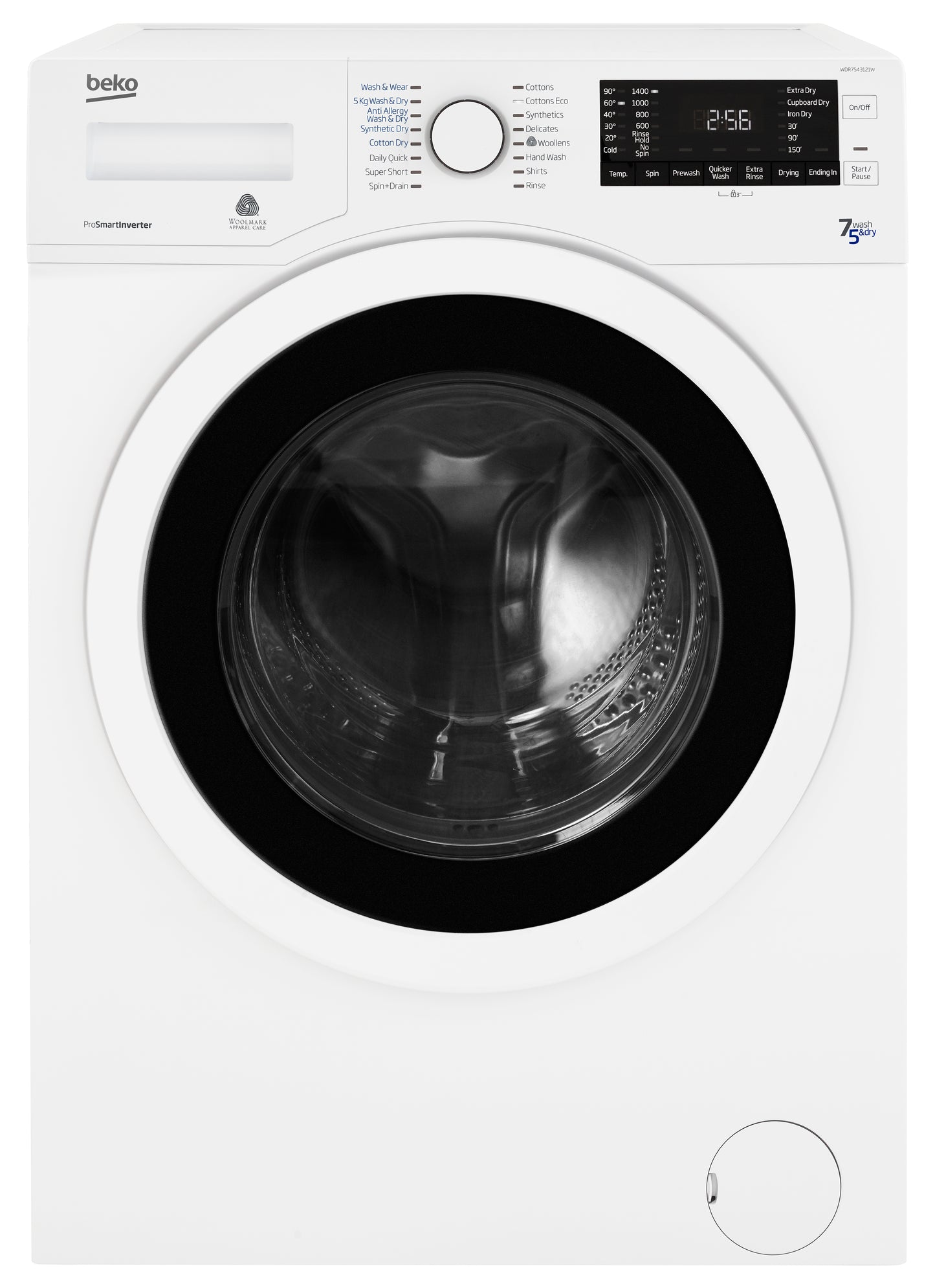 Refurbished Beko WDR7543121W 7Kg/4Kg 1200RPM Washer Dryer – White