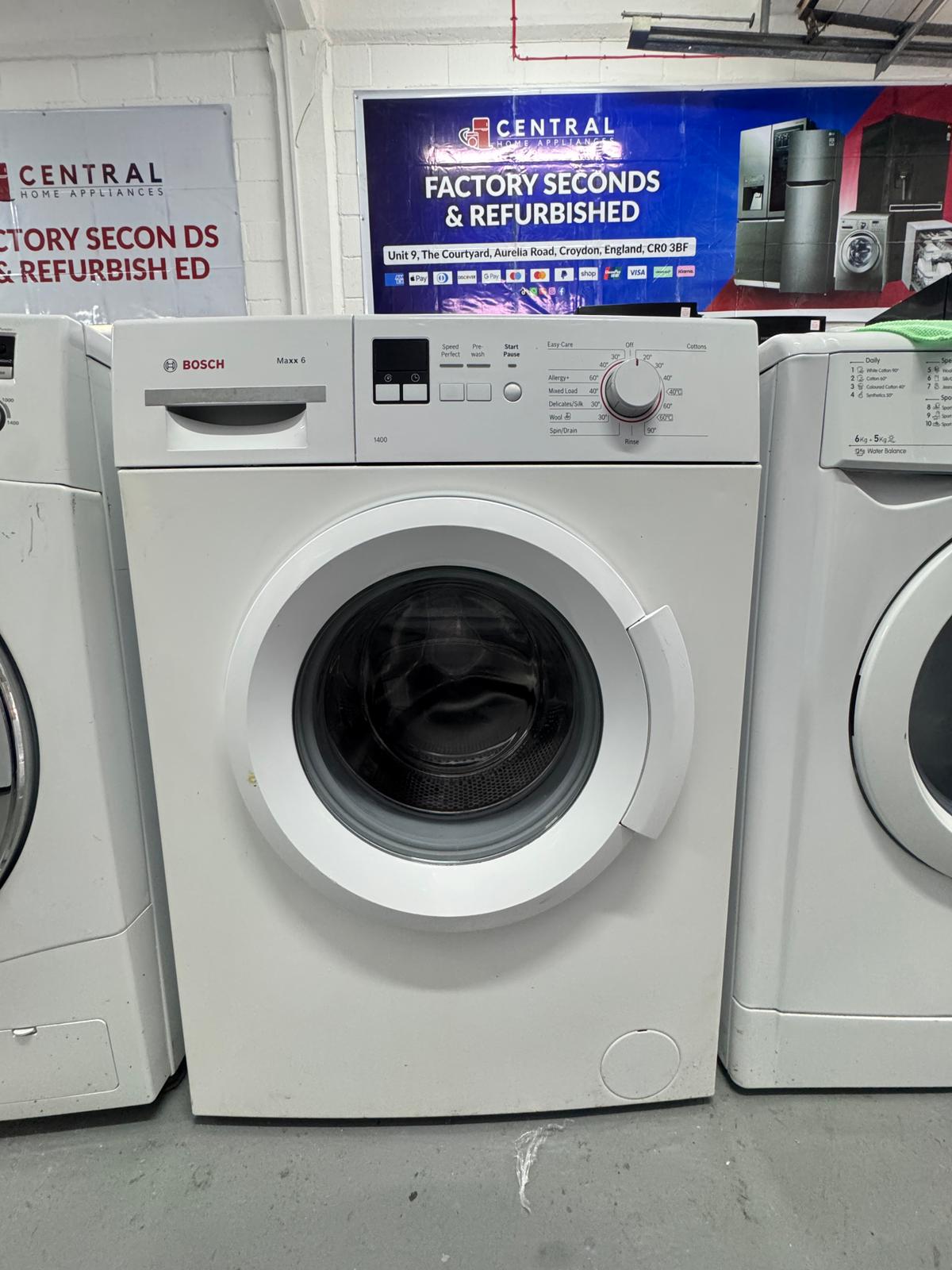 Refurbished Bosch 6kg 1400rpm Washing Machine – White | WAB28162GB