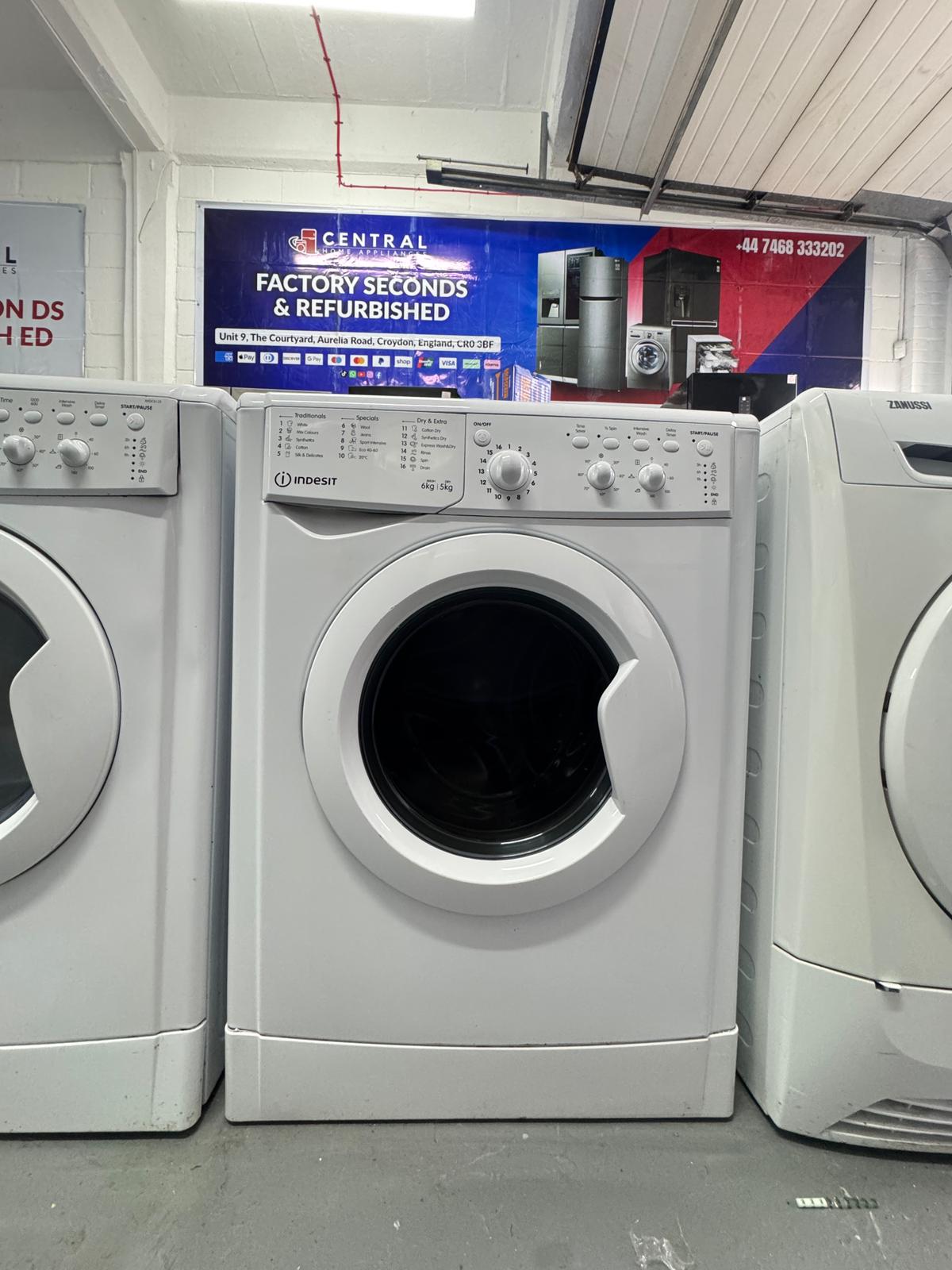 Refurbished Indesit 6kg Washer Dryer – White | IWDC65125