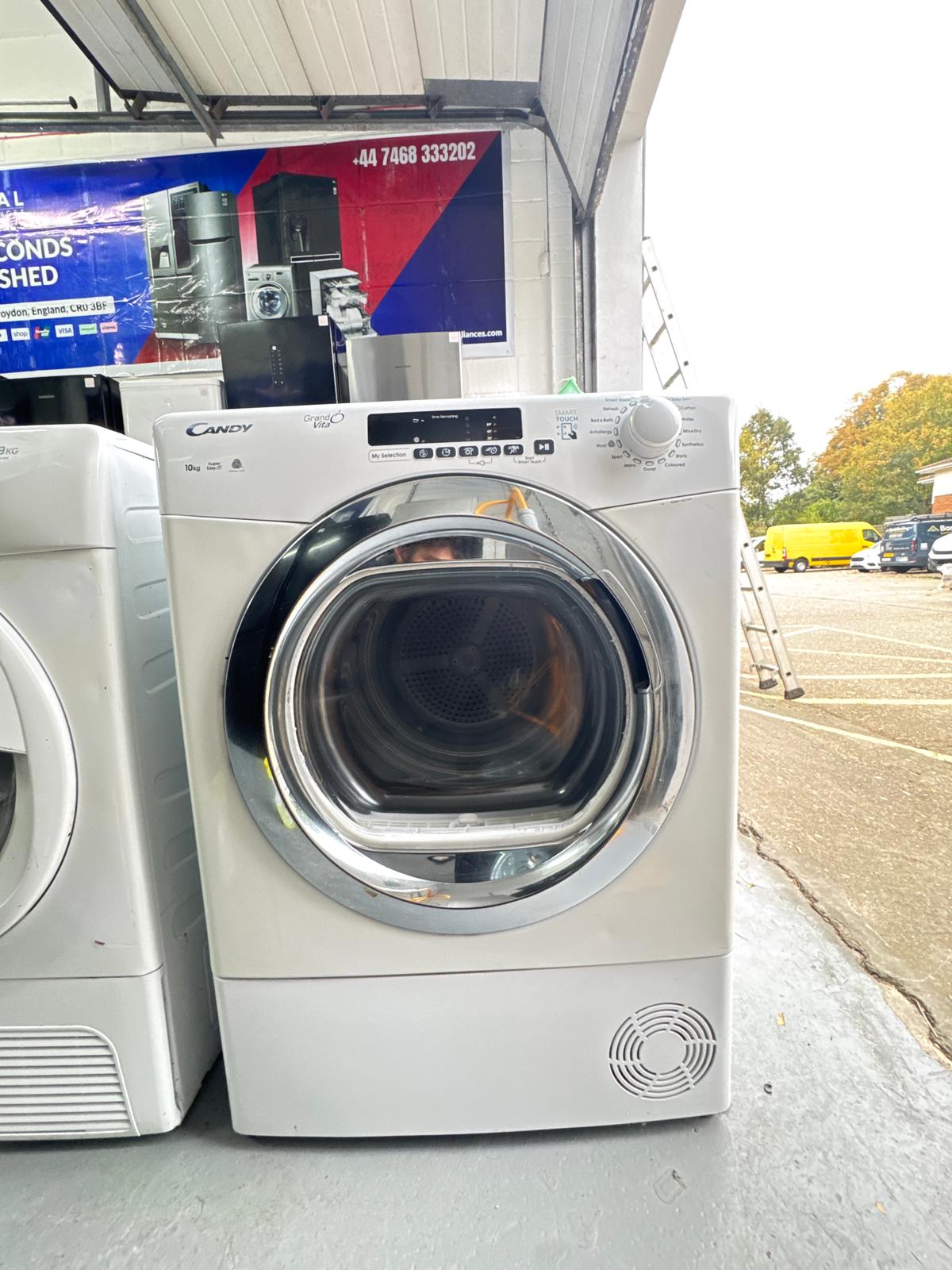 Refurbished Candy 10kg Condenser Tumble Dryer – White | GVSC10DCG‑80