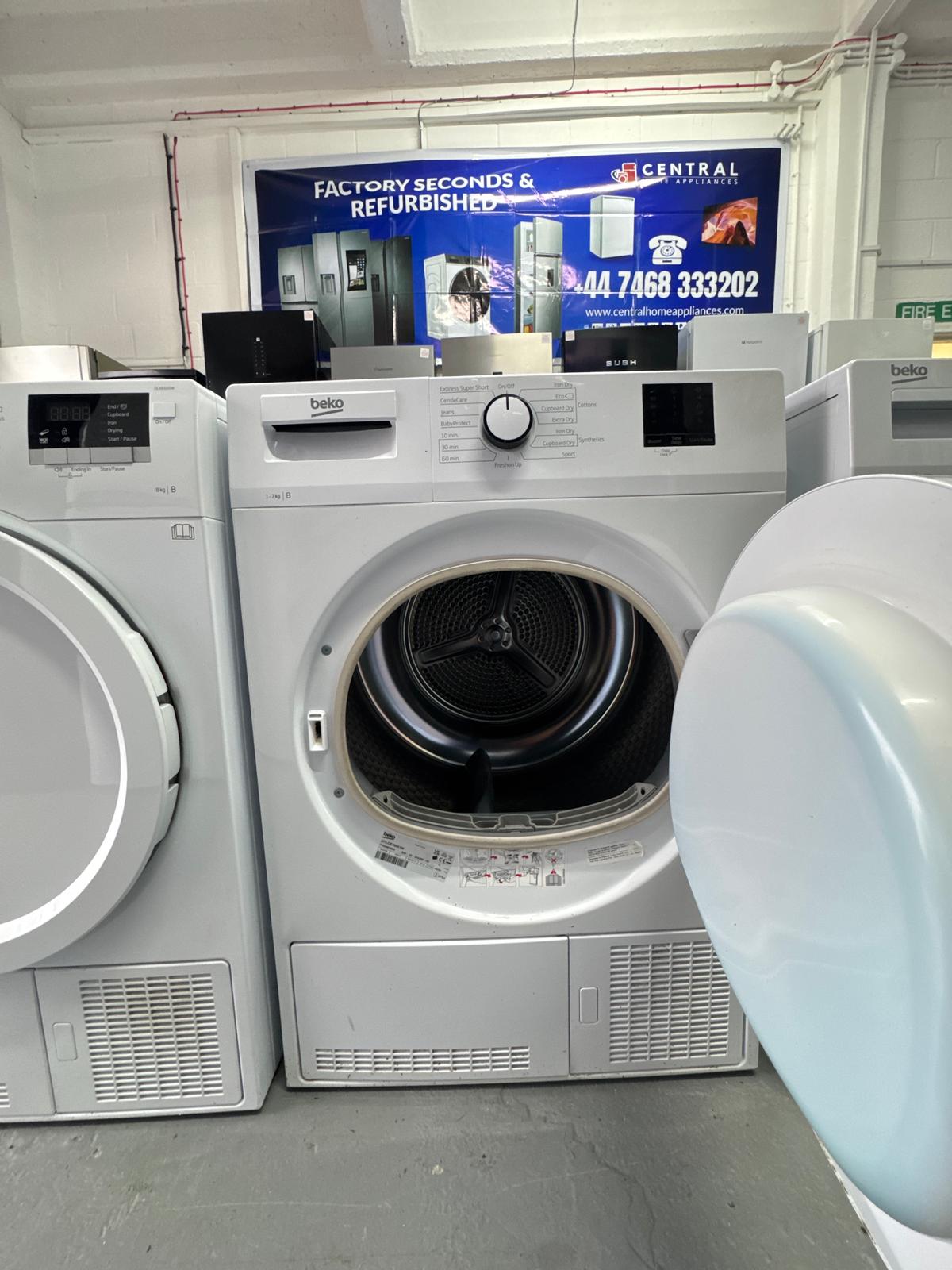 Refurbished Beko 7kg Condenser Tumble Dryer – White | DTLCE70057W