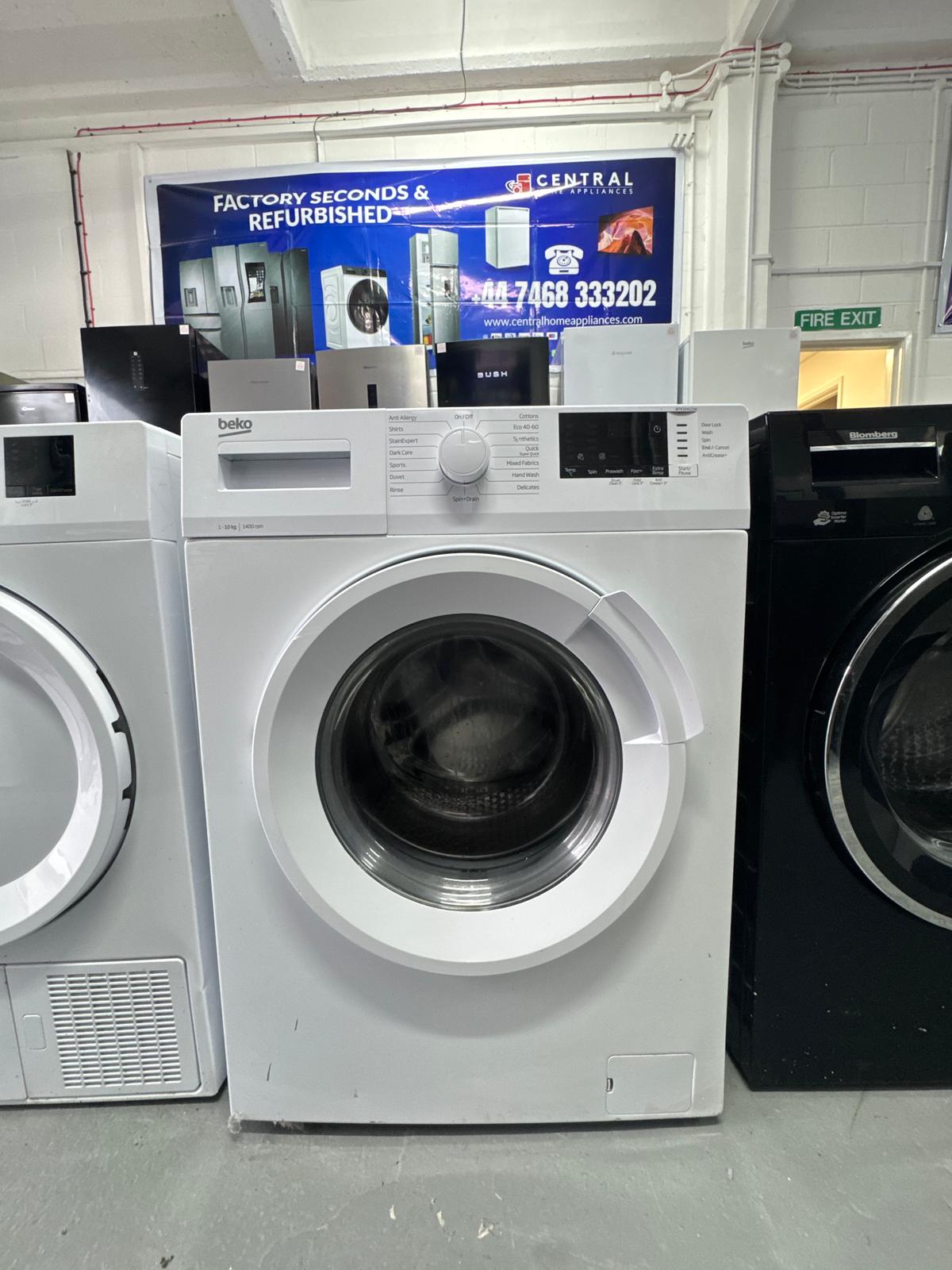 Refurbished Beko 10kg 1400rpm Washing Machine – White | WTK104121W