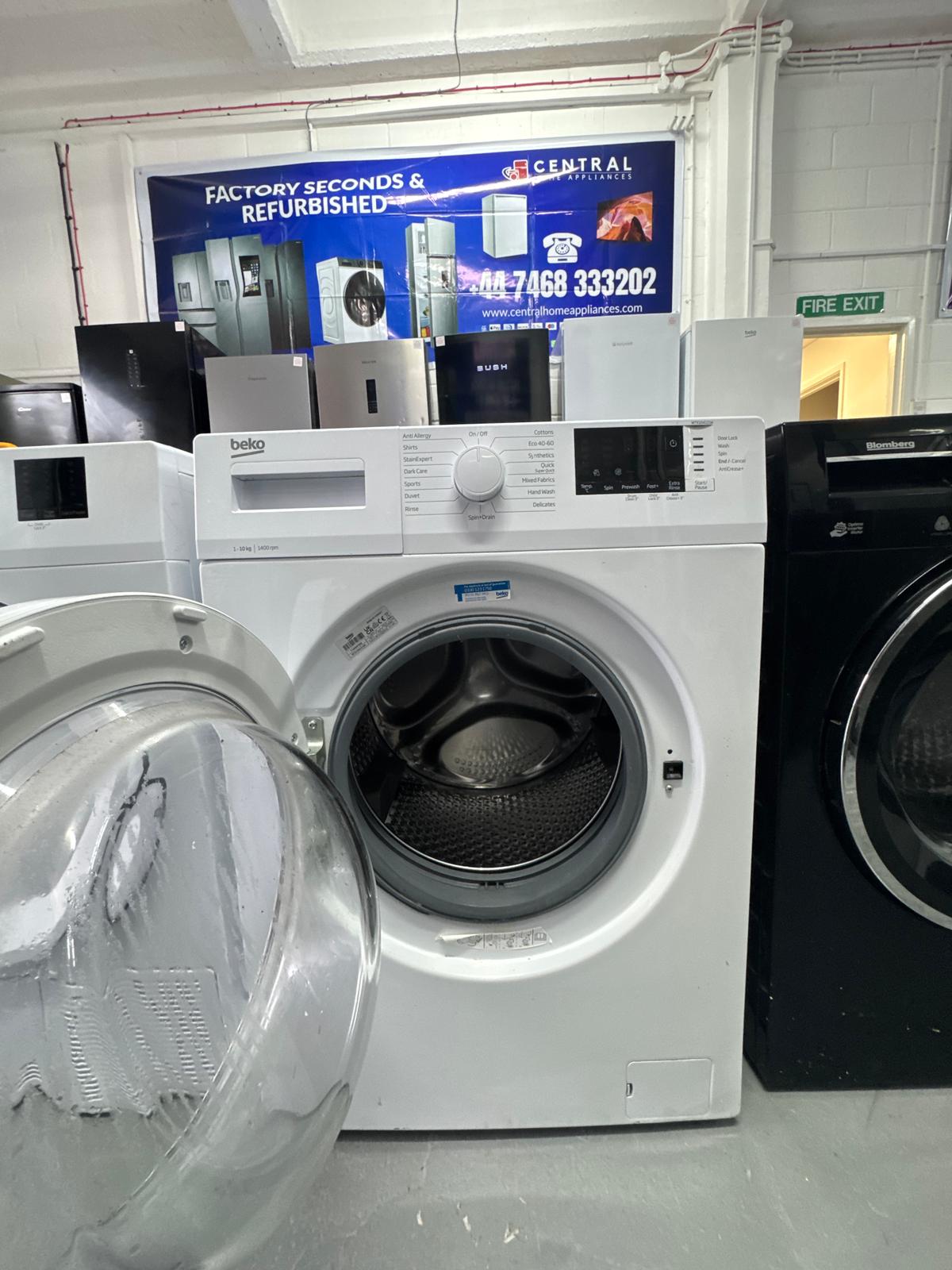 Refurbished Beko 10kg 1400rpm Washing Machine – White | WTK104121W