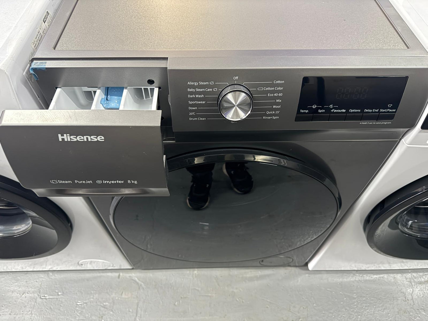 Hisense 8kg 1400 Spin Washing Machine – Factory Seconds | WFQA8014EVJMT