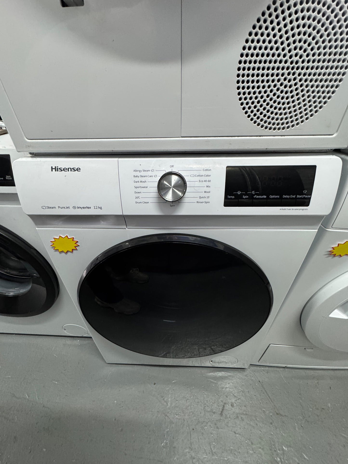 Hisense WFQA1214EVJM 12 kg Washing Machine – Refurbished Grade A