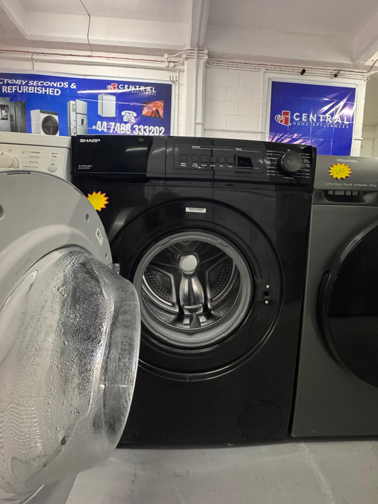 Refurbished Sharp 8 kg Washing Machine - ES-NFB814BSNA