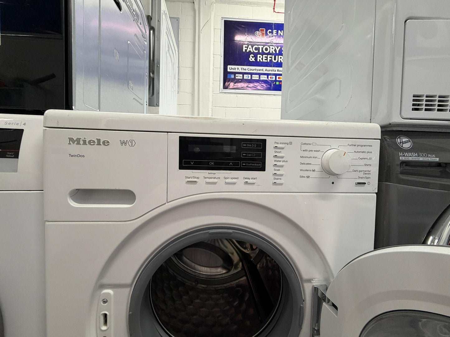 Refurbished Miele WKG120 TDos 8 kg 1600 rpm Washing Machine