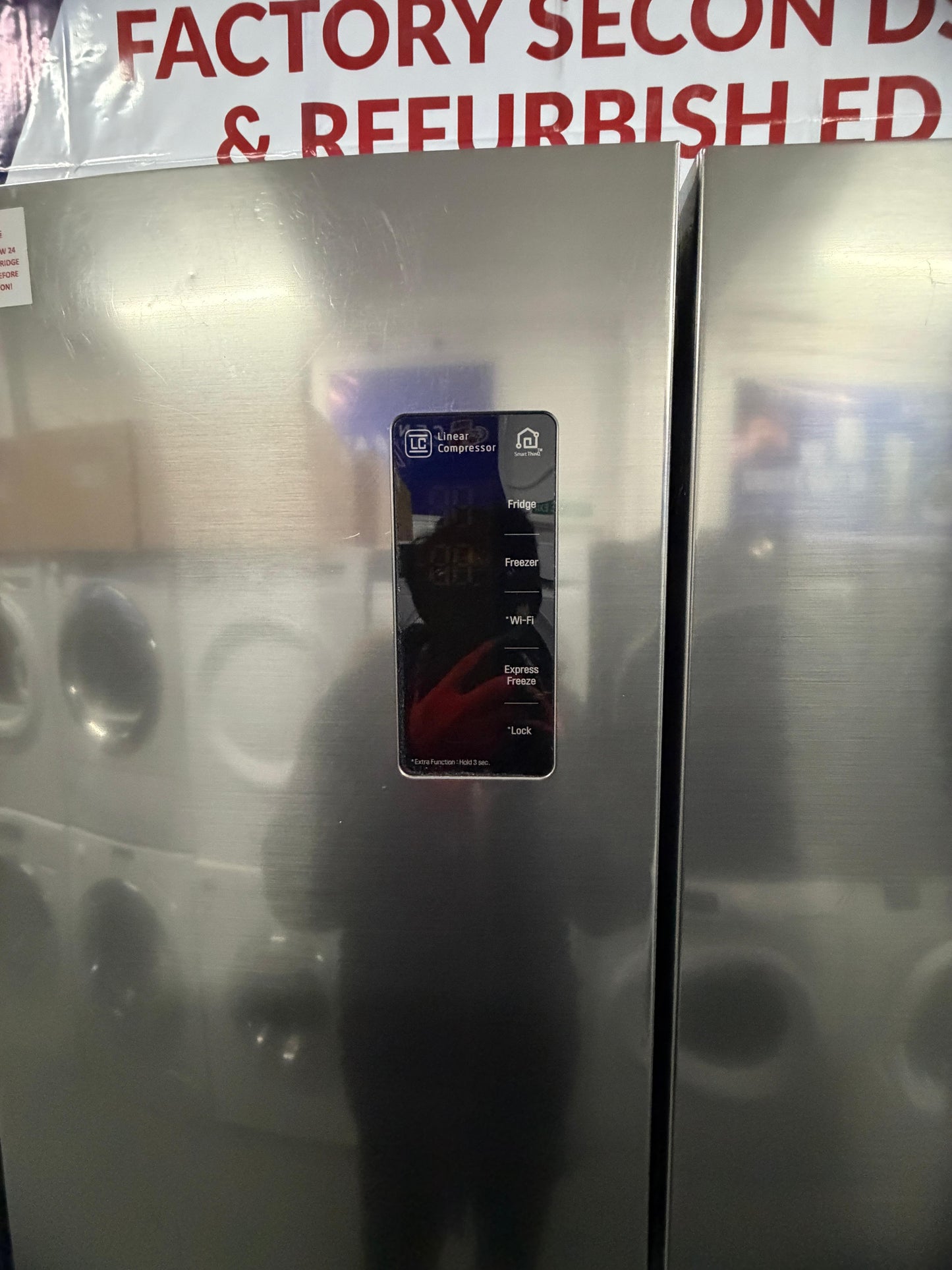 Refurbished LG 601L GSM760PZXZ Side-by-Side Fridge Freezer