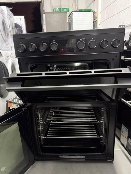Refurbished Hisense HDCEC6C20B 60 cm Electric Double Oven Cooker - Black