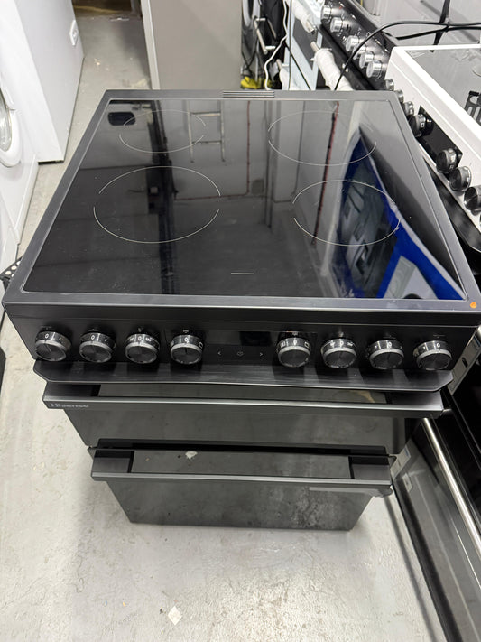 Hisense HDCEC6C20B 60cm Electric Cooker with Double Oven & Ceramic Hob - NEW - Grade A