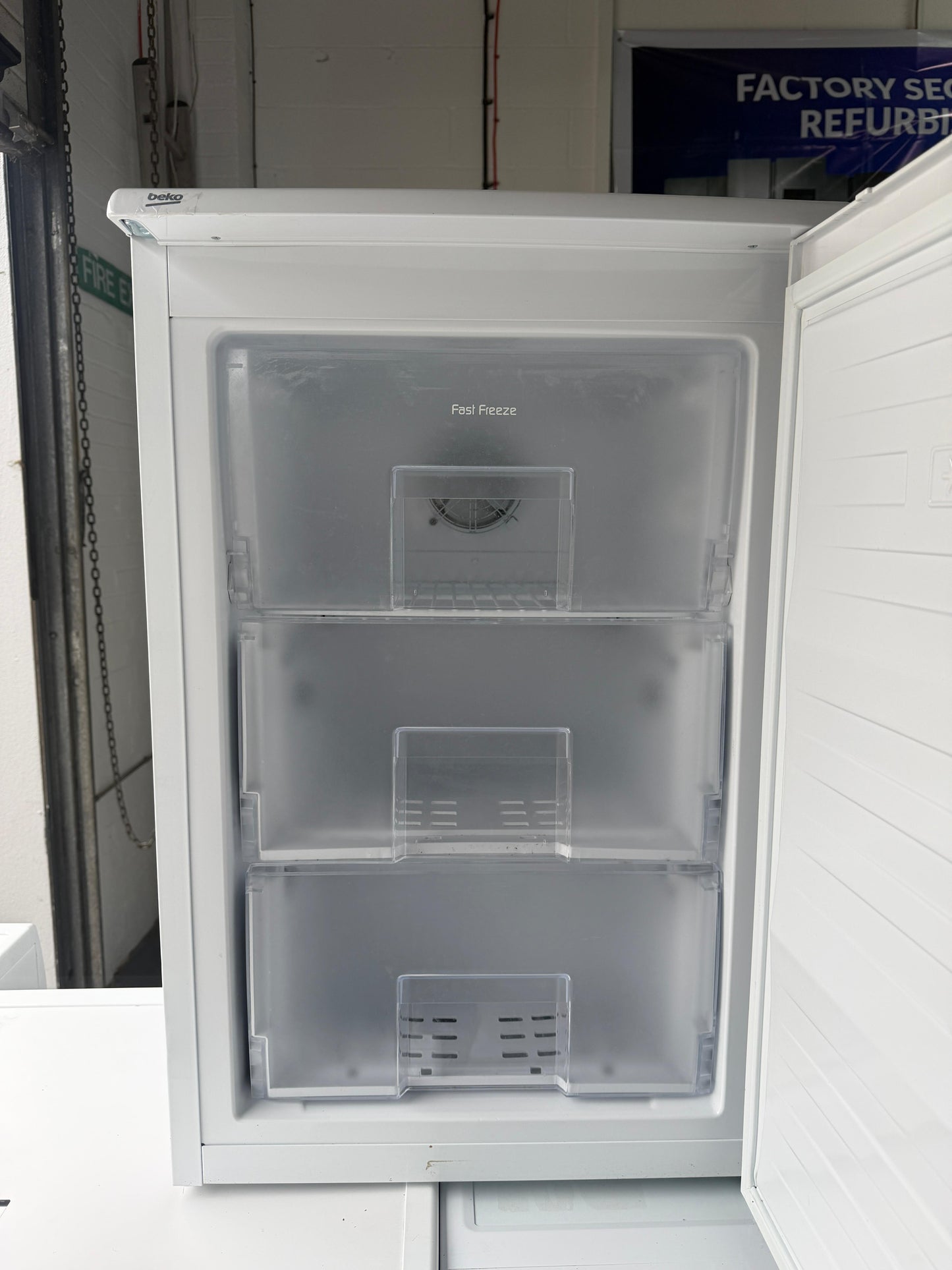 Refurbished Beko FXF5033W Under-Counter Frost-Free Freezer – White