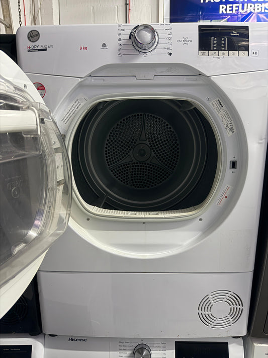 Refurbished Hoover HLE C9 TCE-80 9 kg Condenser Tumble Dryer – White