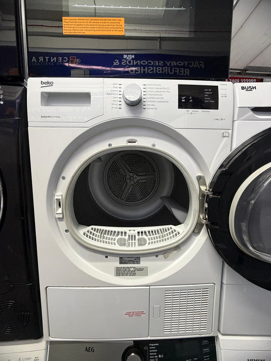 Refurbished Beko DSX93460W 9 kg Heat Pump Tumble Dryer - White - Grade A