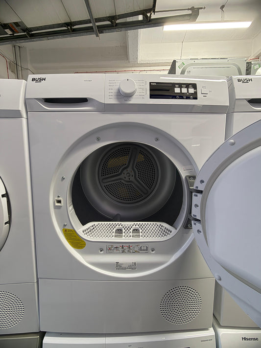 Refurbished Bush TDTE18HP 8 kg Heat Pump Tumble Dryer – White - Grade A
