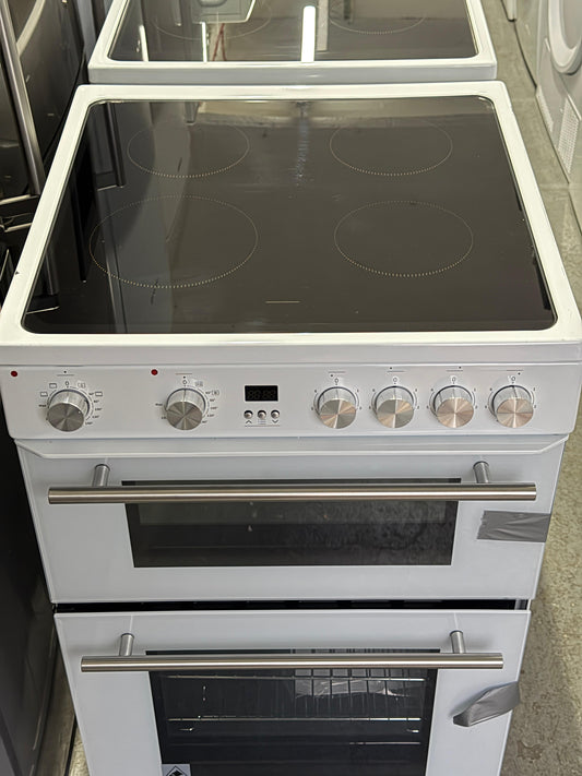 Hisense HDE3211BWUK 60cm Double Oven Electric Cooker β White β New Grade A