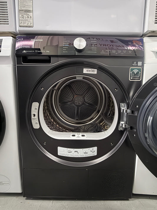 Hisense DH5S102BB 10kg Heat Pump Tumble Dryer – Black – Factory Seconds