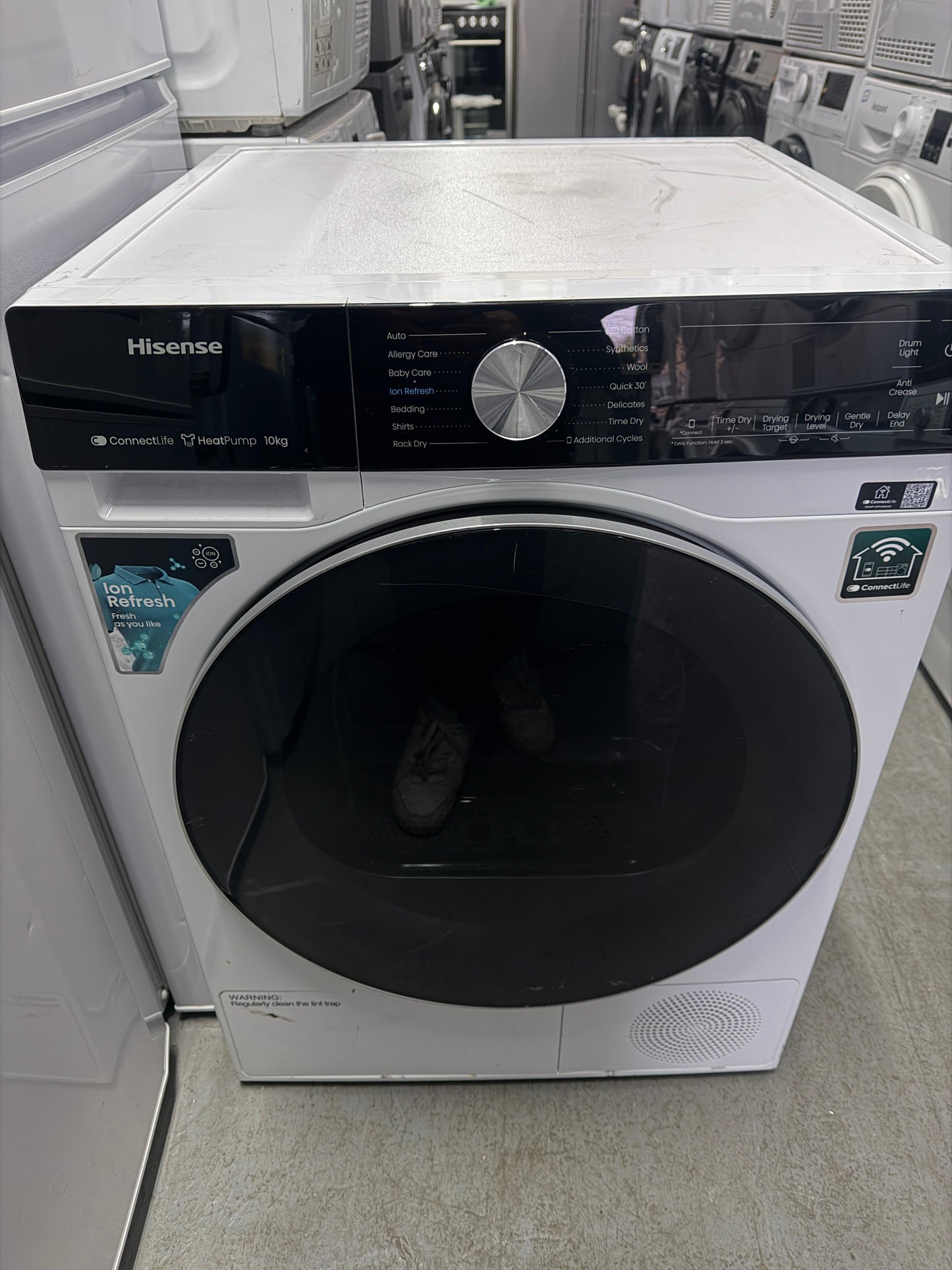 Hisense DH5S102BW 10kg Heat Pump Tumble Dryer – White – Factory Seconds