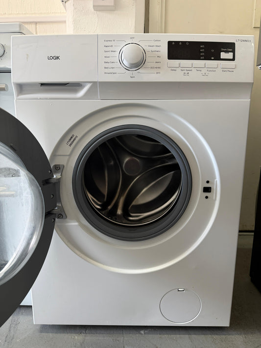 Refurbished Logik L712WM23 7kg 1200 Spin Washing Machine β White