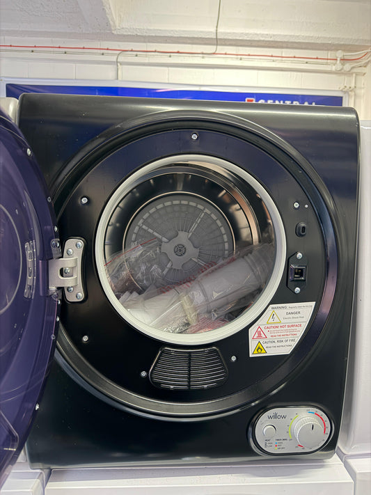 Willow WTD25B Tumble Dryer – 2.5kg, Vented, Black - Unused Grade A