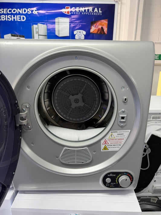 Willow WTD25S Tumble Dryer – 2.5kg, Vented, Silver - Unused - Grade A