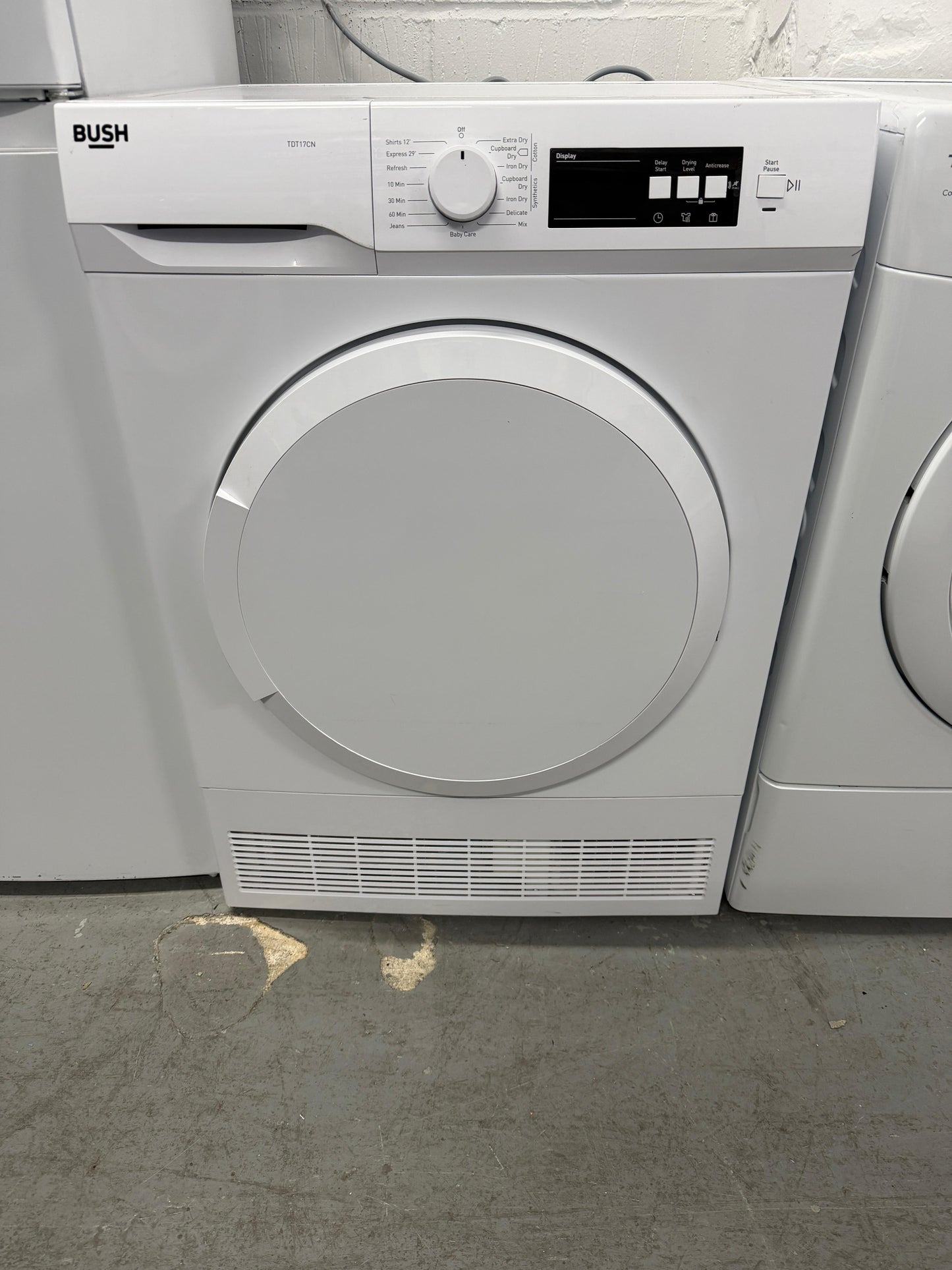 Refurbished Bush TDT17CN 7kg Condenser Tumble Dryer - White