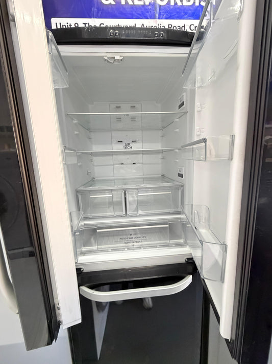 Refurbished Hotpoint FFU3D1K 436 L Frost Free Fridge Freezer - Black
