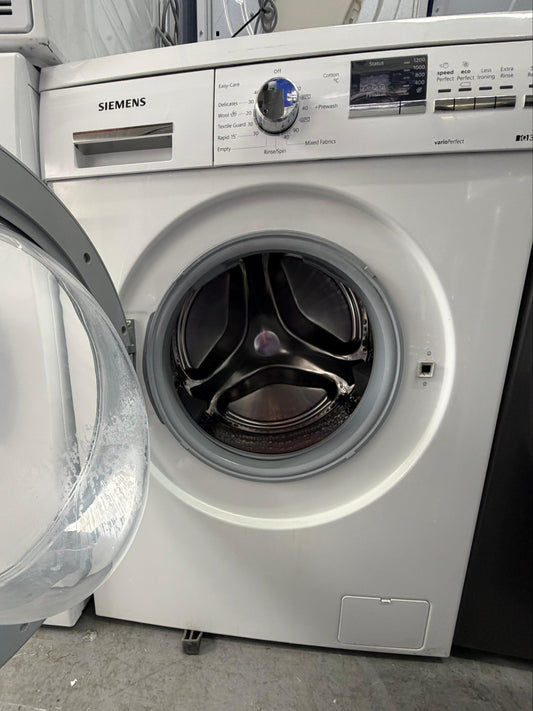 Refurbished Siemens WM12Q390GB 8kg 1200 Spin Washing Machine - White