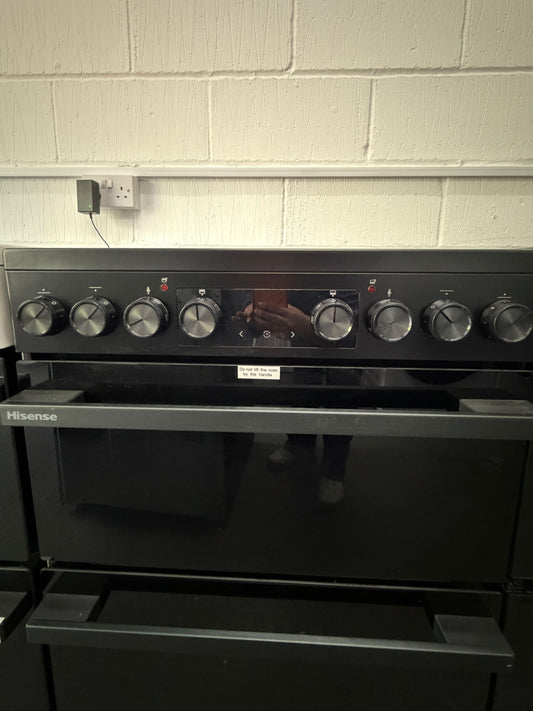 Refurbished Hisense HDCEC6C20B 60cm Electric Cooker with Ceramic Hob - Black