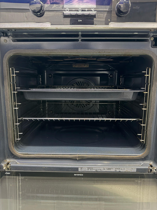 Refurbished Electrolux EOC5651CAX Built-In Pyrolytic Single Electric Oven - Stainless Steel