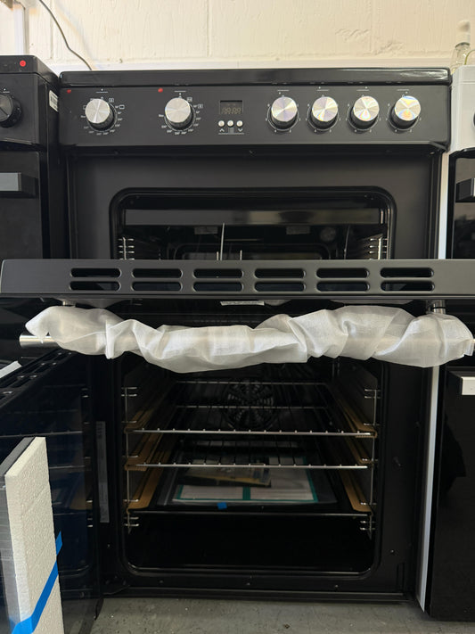 Refurbished Hisense HDE3211BBUK 60cm Electric Cooker With Ceramic Hob - Black