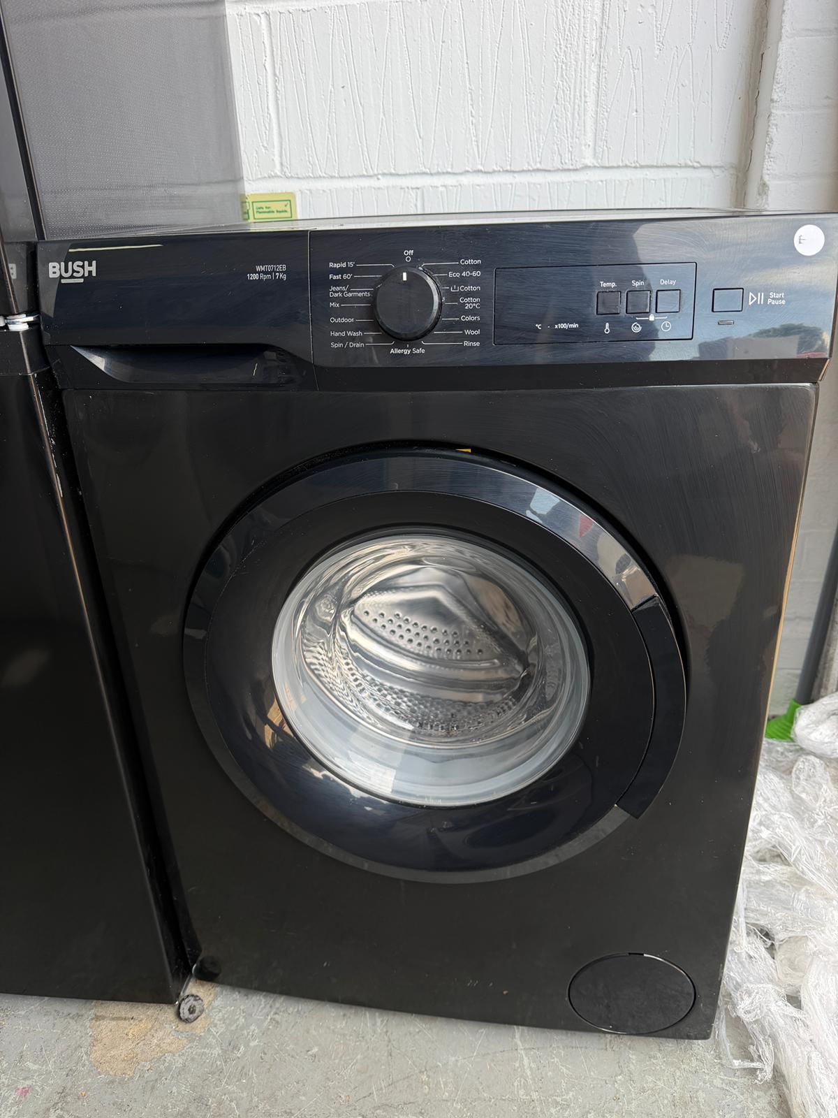 Refurbished Bush WMT0712EB 7Kg 1200RPM Washing Machine – Black