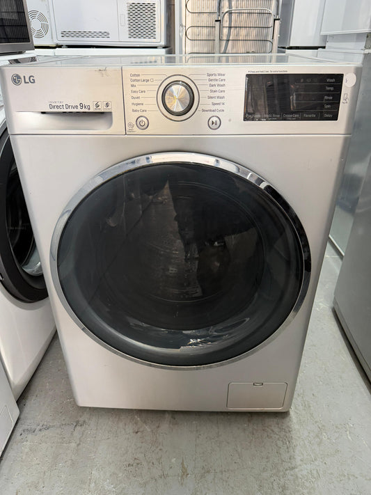 Refurbished LG FH4U2VCN4 9Kg 1400RPM Washing Machine – Silver