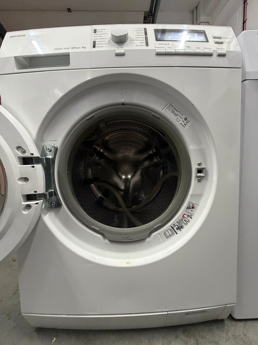 Refurbished John Lewis JLWD1612 8kg Wash 6kg Dry 1600 Spin Washer Dryer - White
