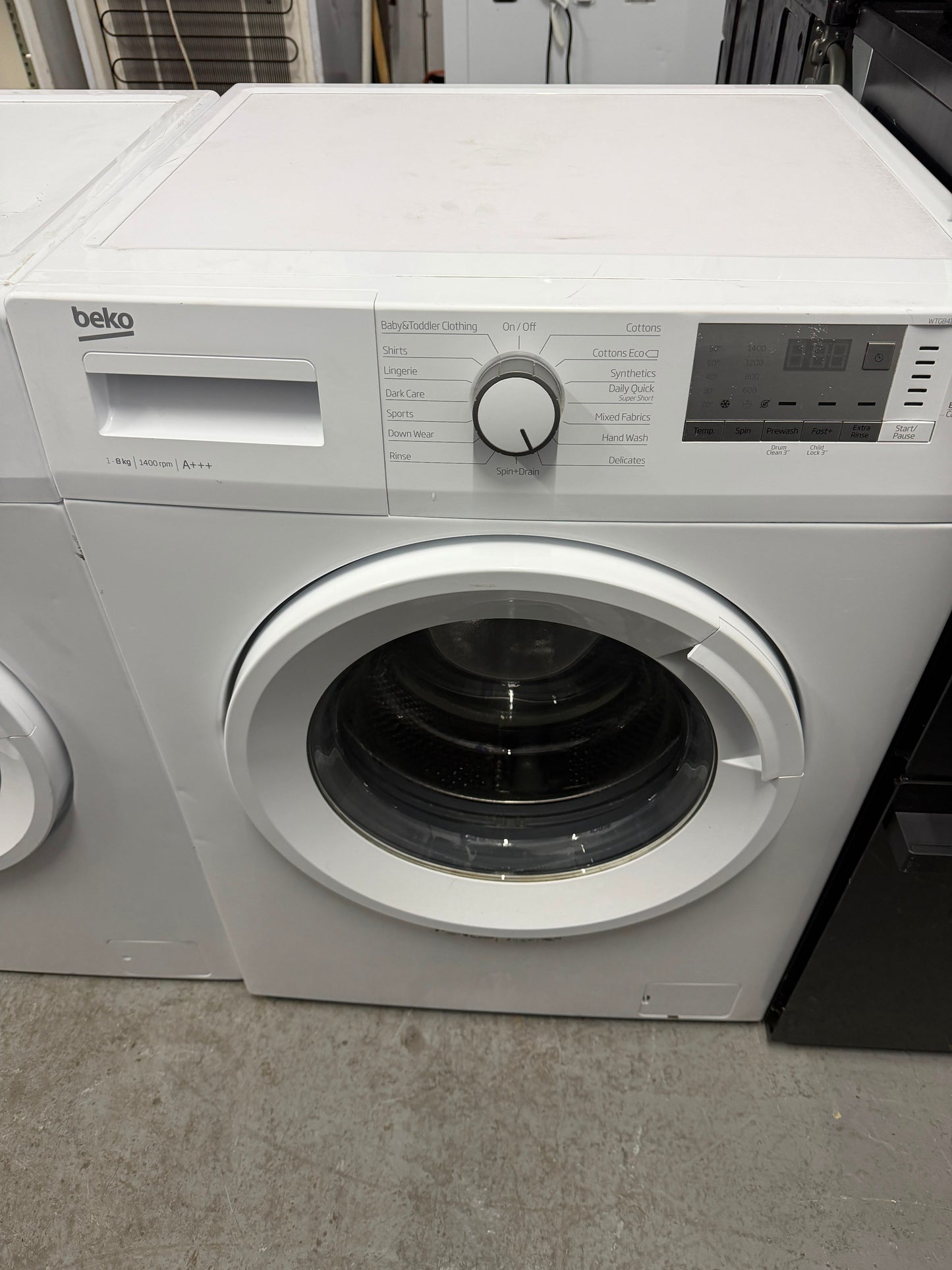 Refurbished Beko WTG841B2W 8kg 1400 Spin Washing Machine - White