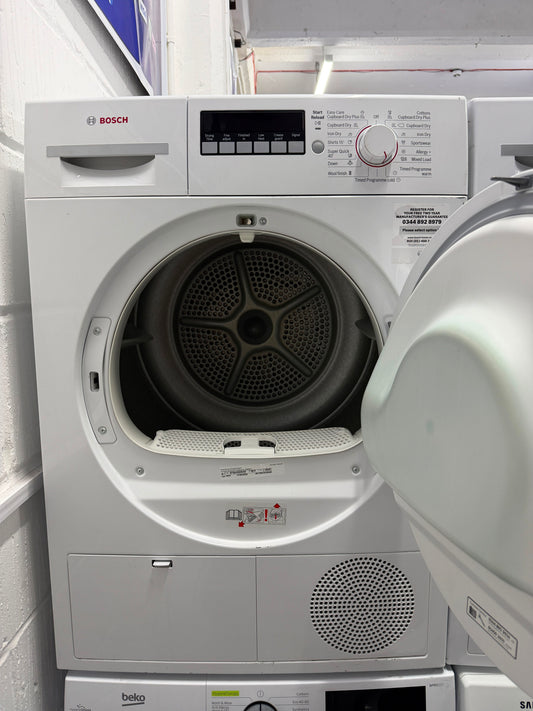 Refurbished Bosch WTB84200GB 8kg Condenser Tumble Dryer - White