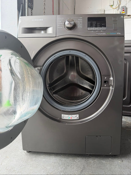 Refurbished Samsung WF80F5E2W4X 8Kg 1400RPM Washing Machine – Graphite Silver