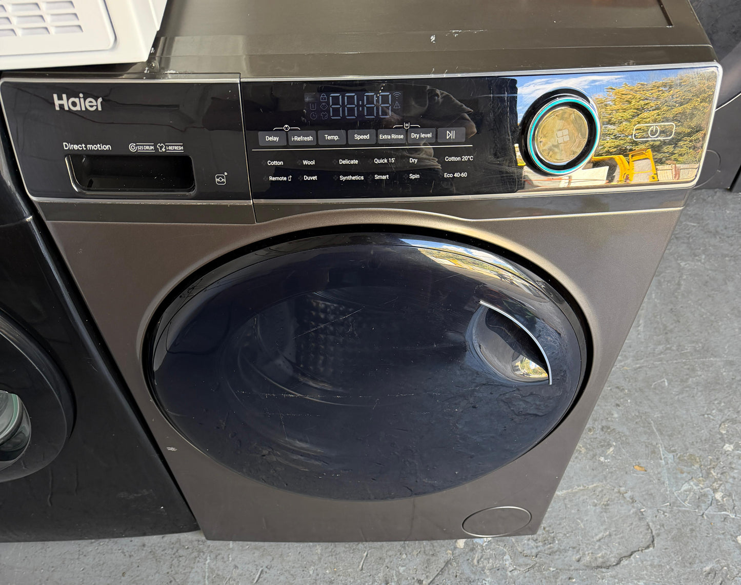 Refurbished Haier HWD100-B14959S8U1 10kg/6kg 1400RPM Washer Dryer - Anthracite