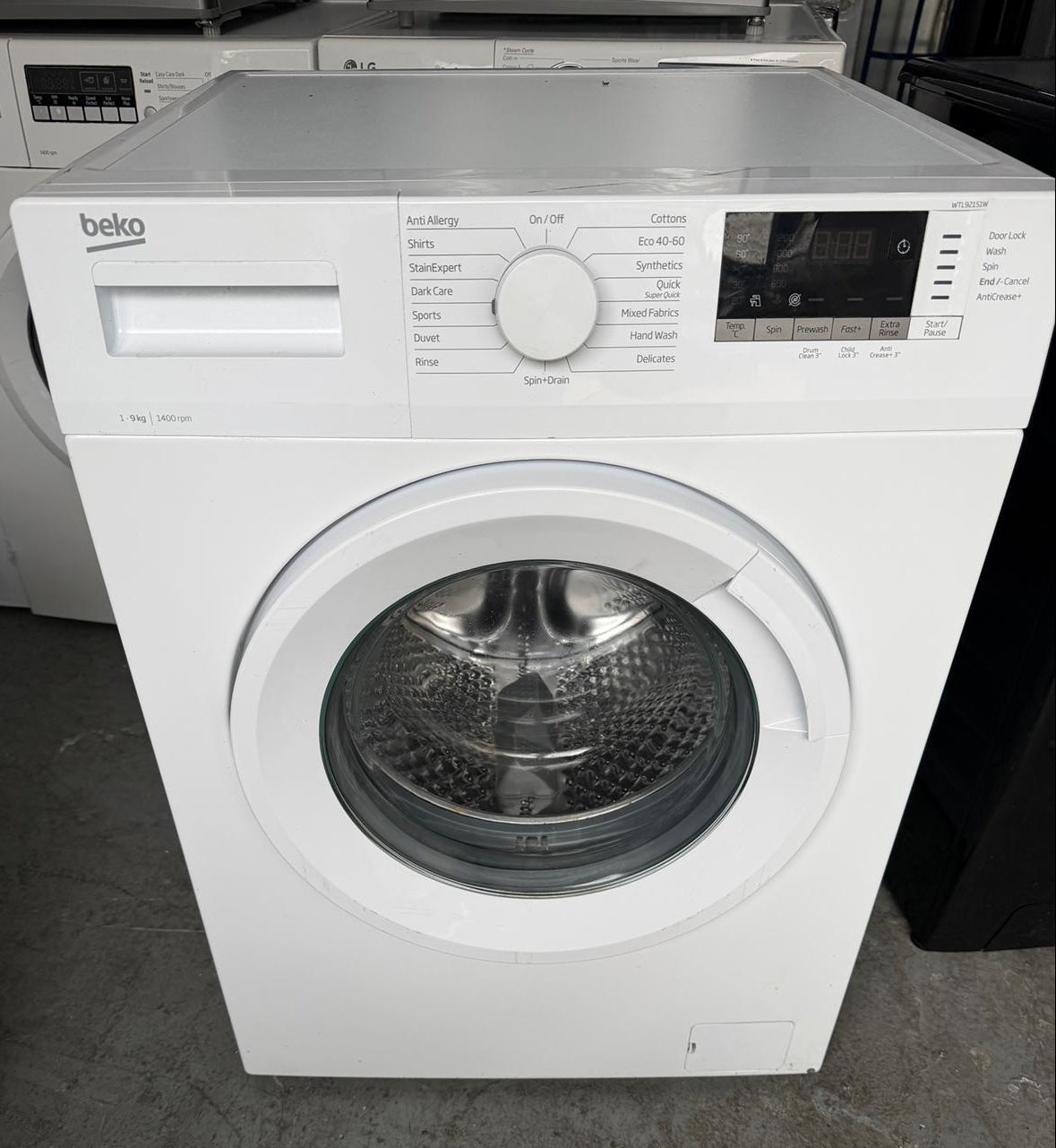 Refurbished Beko WTL92151W 9kg 1200RPM Washing Machine - White