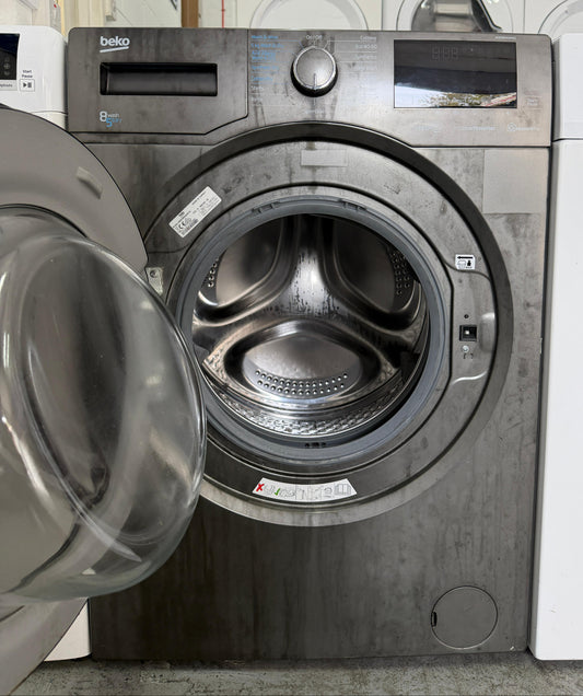 Refurbished Beko WDER8540441G 8kg/5kg 1400RPM Washer Dryer - Graphite