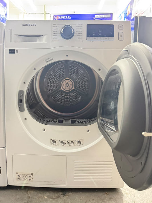 Refurbished Samsung DV80TA020AE 8kg Heat Pump Tumble Dryer - White