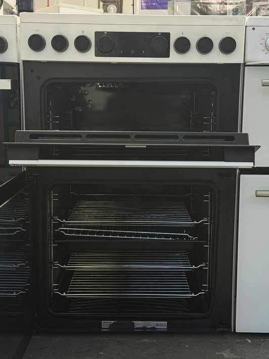 Hisense HDCEC6C20W 60cm Double Oven Electric Ceramic Cooker - Unused Grade B - White