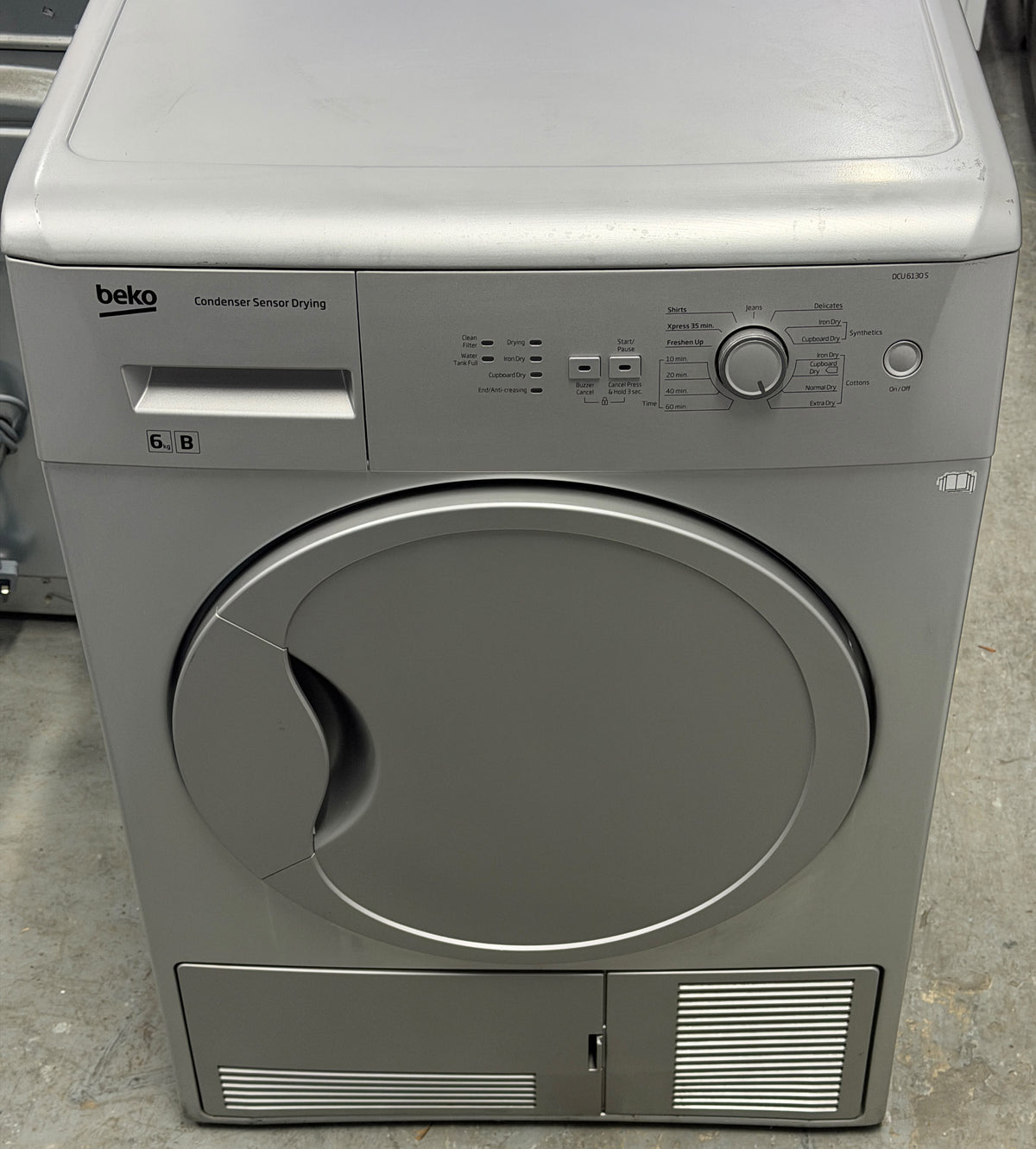 Refurbished Beko DCU6130S 6kg Condenser Tumble Dryer – Silver