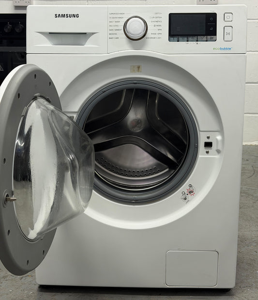 Refurbished Samsung WW80J5556MW 8kg 1400RPM Ecobubble Washing Machine – White