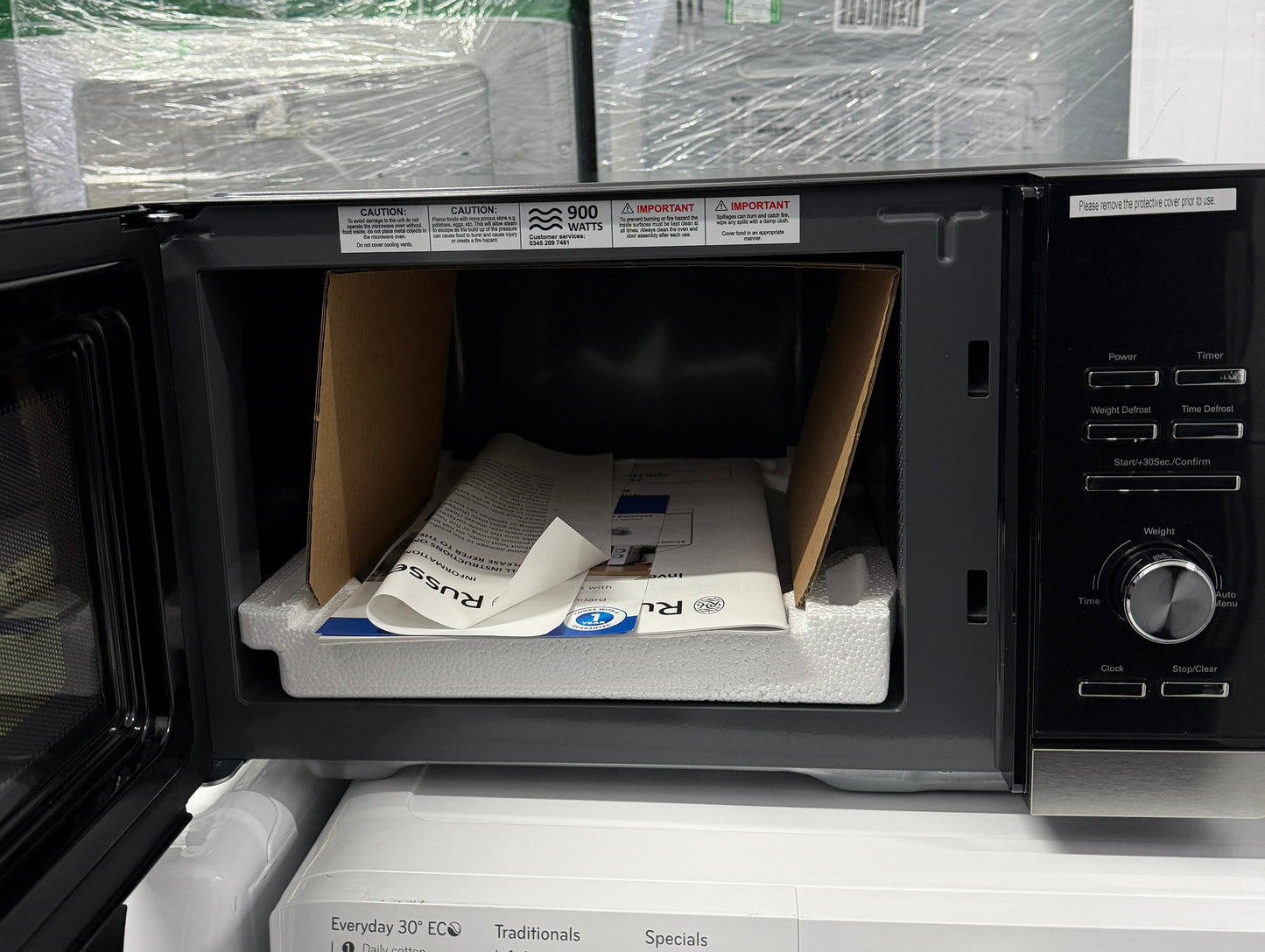 Russell Hobbs RHMI2503B 25L Inverter Microwave - Black - New Grade A