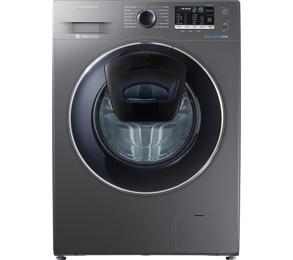 Refurbished Samsung WW80K5410UX 8kg 1400RPM Washing Machine - Graphite